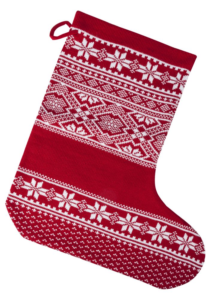 Новогодний носок «Скандик», красный
